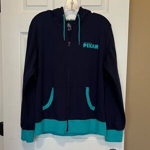 Disney Parks World Of Pixar Luxo Ball And Lamp Women's Zip Hoodie Size XL